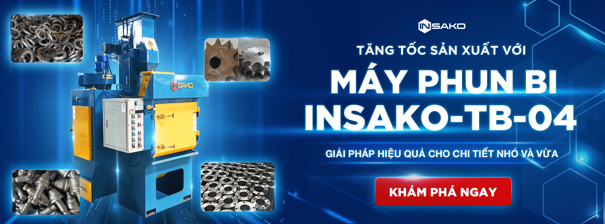 MÁY PHUN BI BĂNG TẢI INSAKO-TB-04 Ảnh bìa sản phẩm máy phun bi insako-tb-04