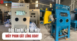 Ảnh bìa máy phun cát lồng xoay INSAKO